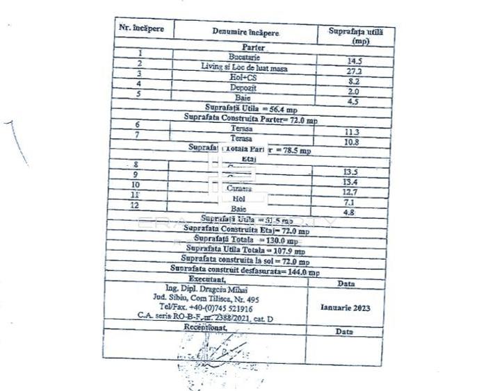 Casă individuală, intabulată, la cheie- teren 415 mp- Cristian, Sibiu - 1