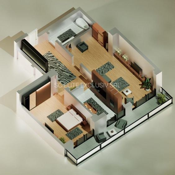 Tomis Nord - Vanzare apartament decomandat cu 2 camere,  bloc nou. - 2