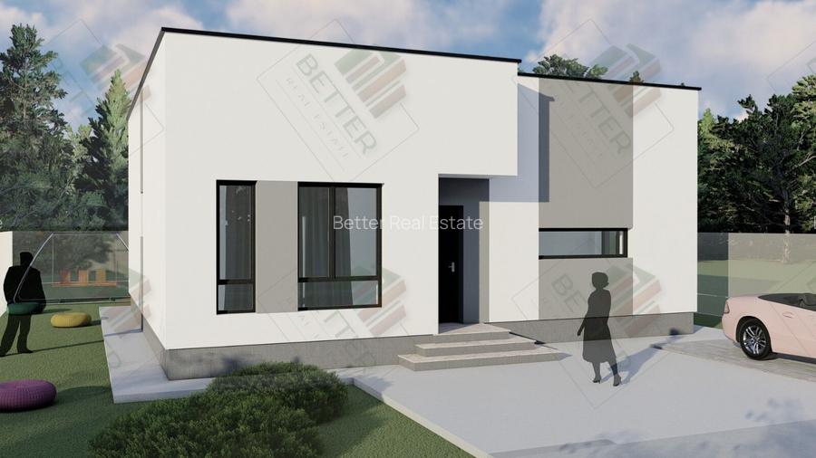 Casa Individuala  Parter - 3 Camere - 2 Bai - 8