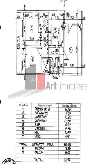 Apartament cu trei camere de vanzare-Crangasi-loc de parcare - 10