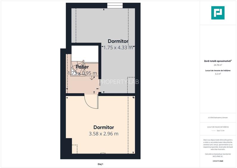 Apartament cu 3 camere pe 2 niveluri în Dumbrăvița - 11