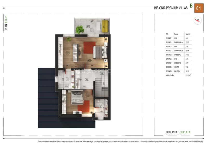 Vila de tip Duplex I P+2 E I 6 camere I Pompe de caldura-Panouri fotovoltaice - 2