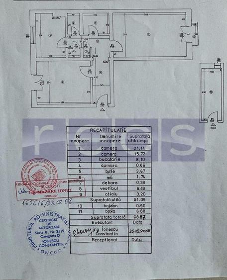 VANZARE 2 CAMERE | 61MP UTILI | PARC BAZILESCU | METROU | - 9