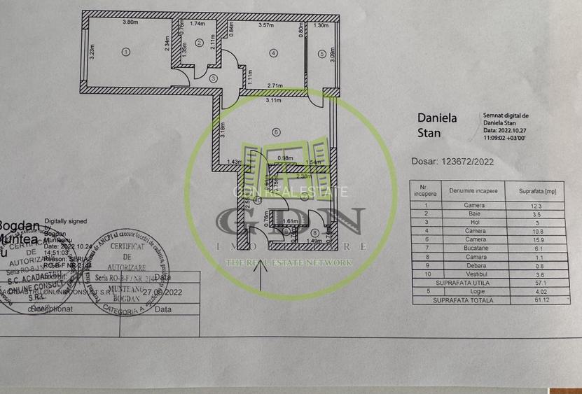 Apartament 3 camere – Str. Pajurei | Etaj 1 | parcare | centrală | mobilat - 14