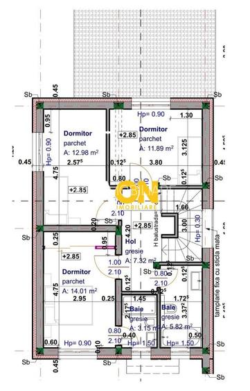 Casa semifinisata, 4 camere, 3 bai, 339 mp teren, zona Valea Popii - 1