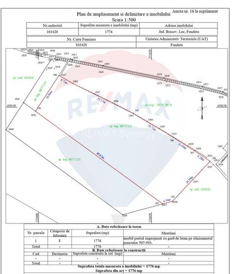 Fundata: Teren 1776mp, Vedere spre Munți și Acces Auto Betonat - 7