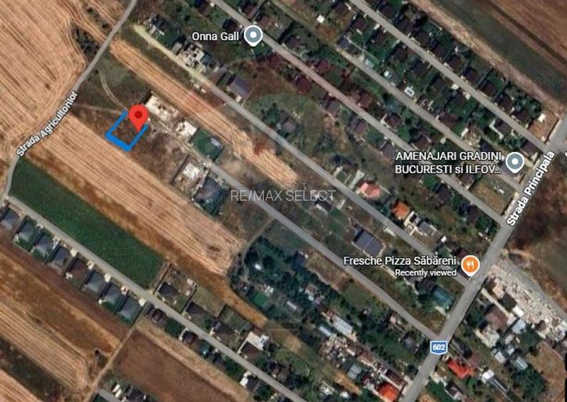 Vanzare teren intravilan 900mp  Sabareni / Strada Principala - 2