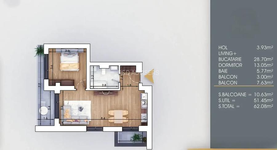 Titan Theodor Pallady metrou Nicolae Teclu 2 Camere 8 minute de metrou - 7