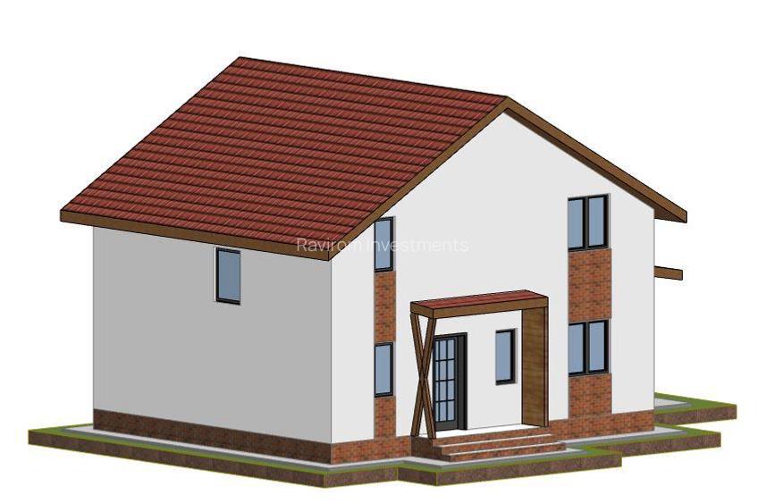 Casa noua, P+E, 5 camere, 2 bai, terasa, teren 400mp, in Lilieci, strada Rozelor - 20