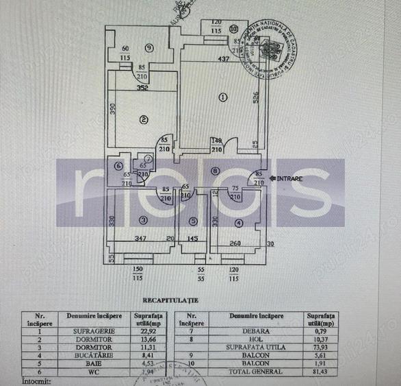 VANZARE - APARTAMENT | 3 CAMERE |  PIATA -UNIRII - 10