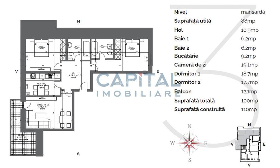 Comision 0% I Pret cu TVA inclus I Apartament 3 camere fabulos! - 15