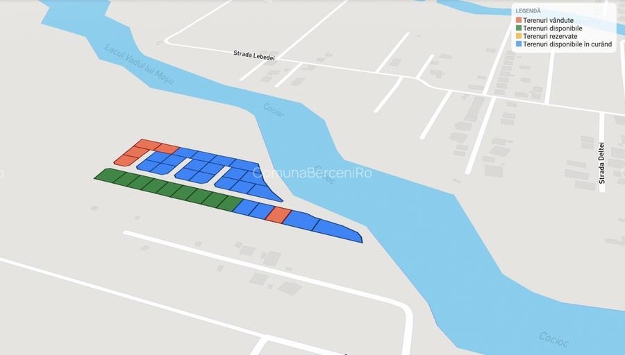 Loturi Intravilane In Rate Berceni | zona superba, langa lac | #MG15 - 3