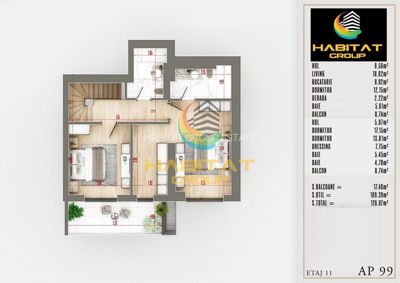 Apartament 4 camere duplex zona Pallady - 2