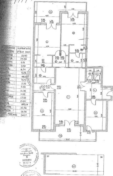 Apartament spatios cu 4 camere, 3 bai | 250mpc | 2 garaje - 1