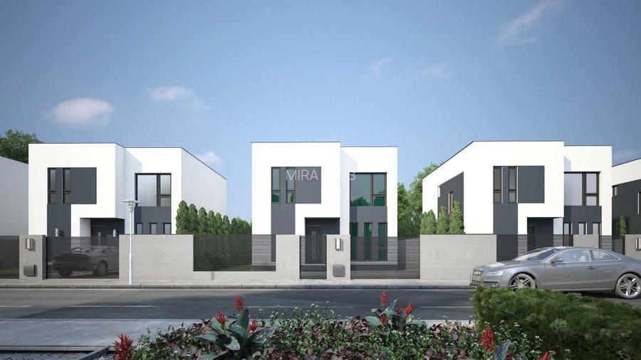 Casă individuală stil mediteranean, 138 mp, teren 398mp, 5 camere - 4