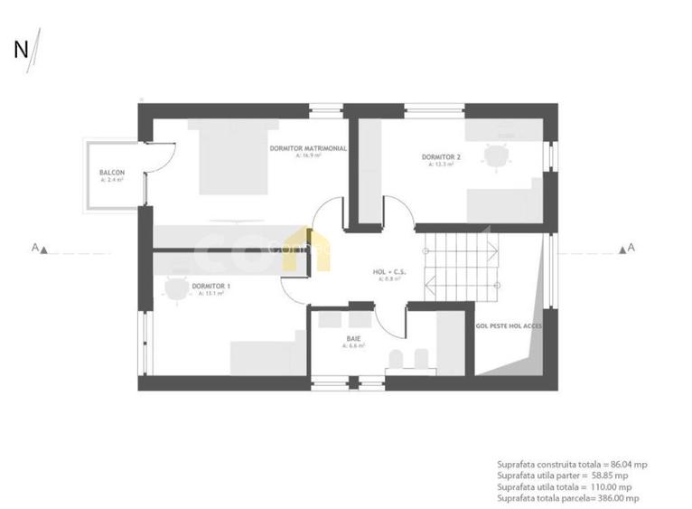 Casa in Dezmir – finisaje premium, compartimentare practica, terase, gradina - 16