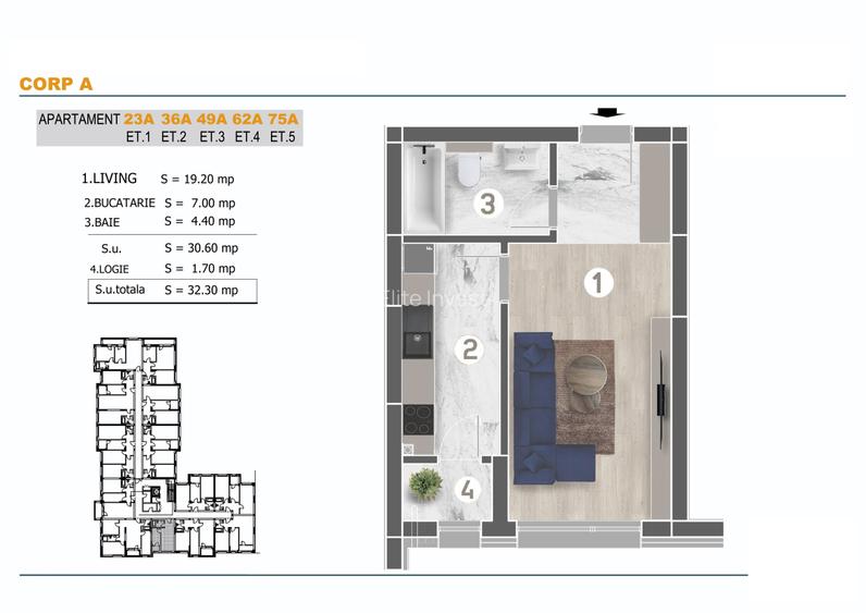 Garsoniera-Decomandata-Ansamblu Rezidential nou-Finalizat-Grand Arena - 2