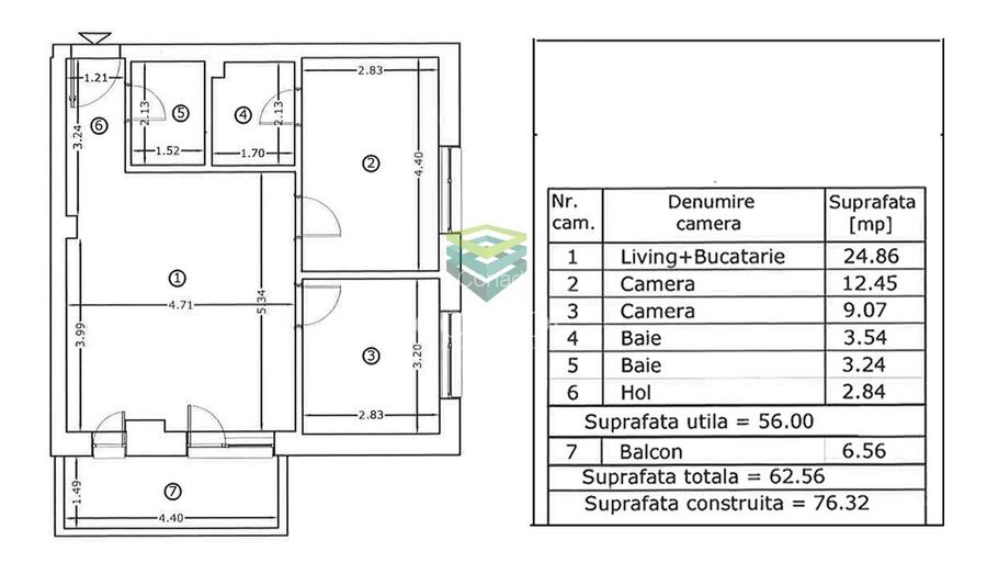 Inchiriere apartament cu 3 camere  - Arcadia Domenii - 1