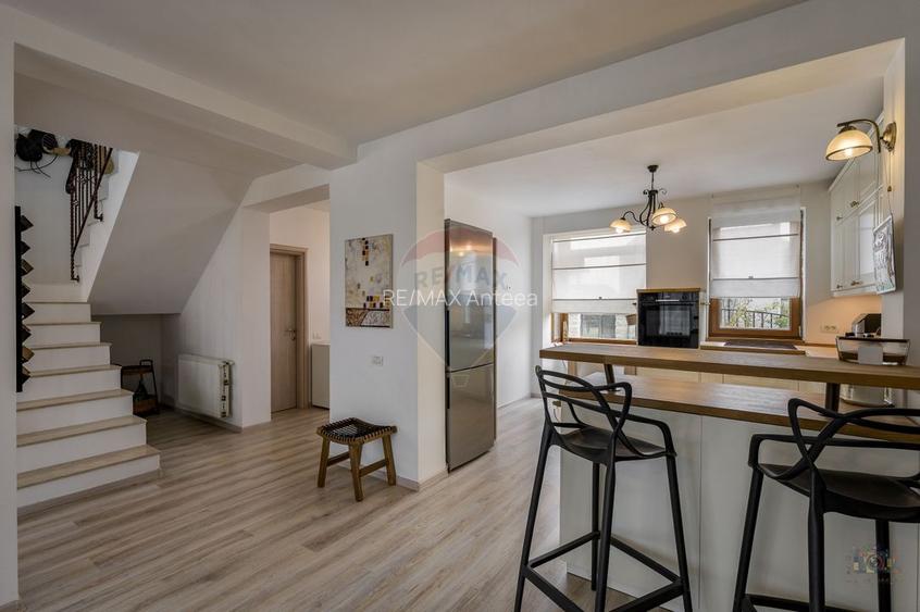 Pipera | 4 camere | semineu + piatra naturala | bucatarie elegantă - 27