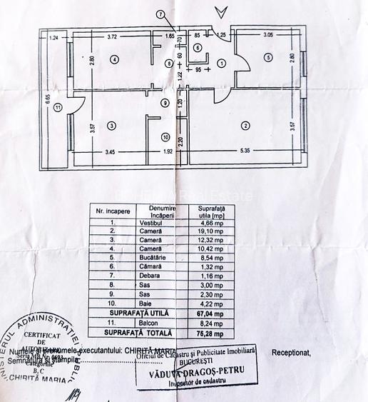 Apartament 3 camere decom. 75 mp - 3 min metrou  Bd. 1 Dec. 1918 - Trapezului - 8