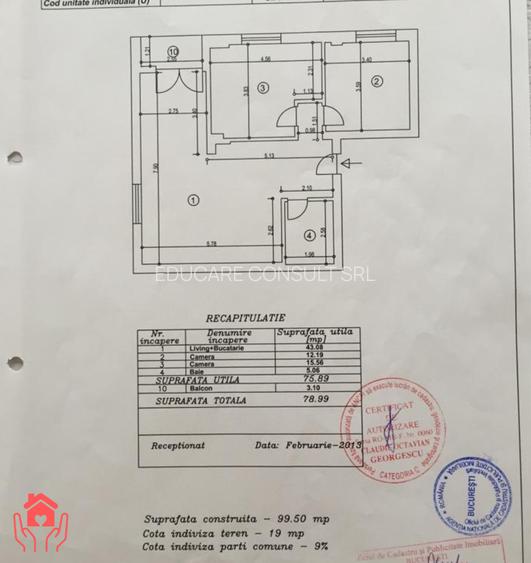 DOMENII-3 camere, bloc boutique 2015, finisaje 2026, parcare, disponibil imediat - 8