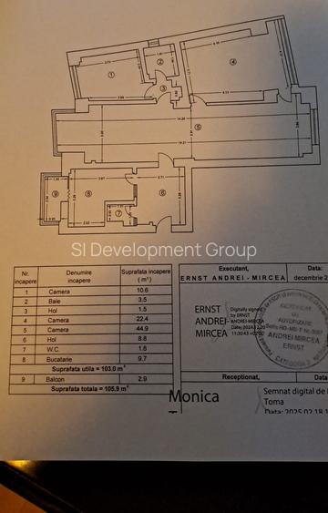Apartament 3 camere 106 mp Utili | Bloc Monolit 1993 | zona Unirii - Radu Voda - 11