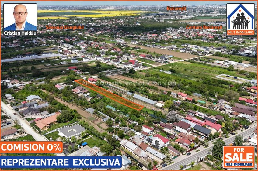 70 euro/mp! - Teren (1791mp) cu toate utilitatile in Jilava IF - 4