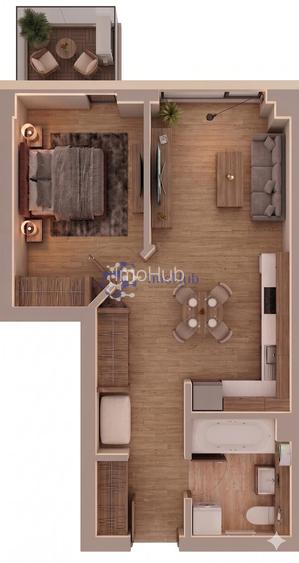 Ap 2 camere, bloc nou, 43 mp, Tatarasi - 2 Baieti - 4