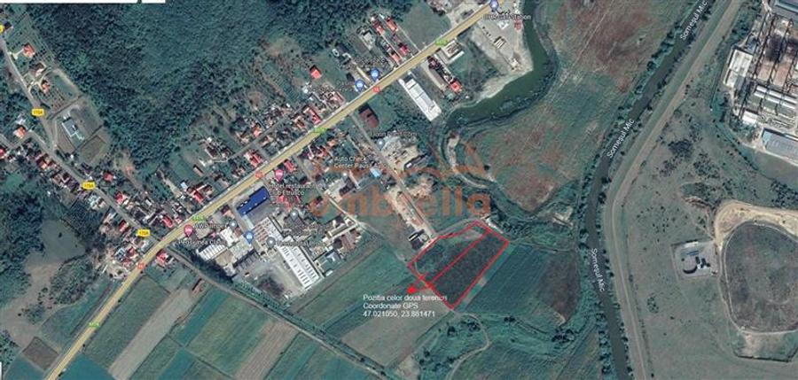 Teren de vanzare 2 parcele total 18.000m²/50€ m² Gherla !