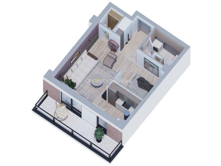 Apartament 1 camera TIP STUDIO , etajul 1 , bloc nou , GALATA !!! - 10