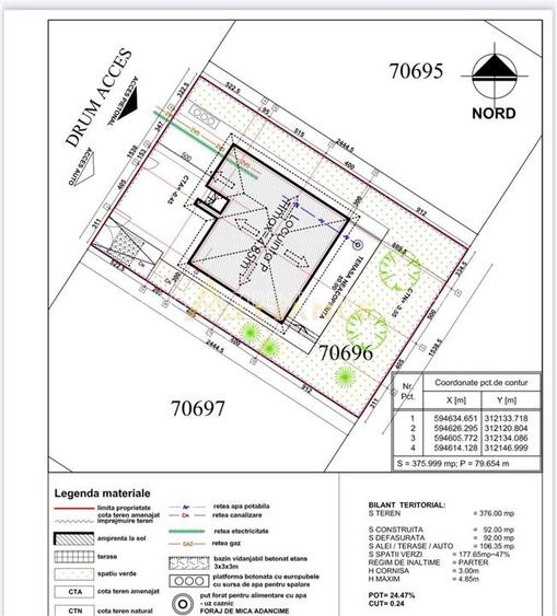 Casa 3 camere cu incalzire in pardoseala, teren 376 mp – Strada Serelor | 129000 - 8