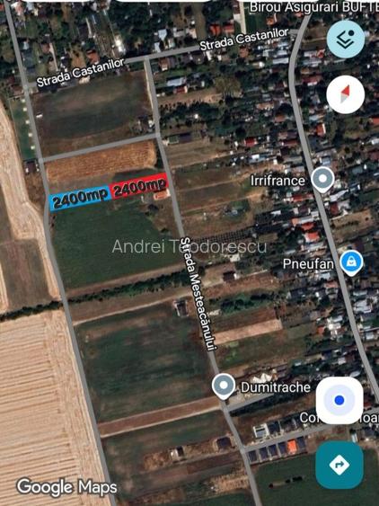 Vând teren intravilan in Buftea  2 loturi de 2400mp  fiecare - 4