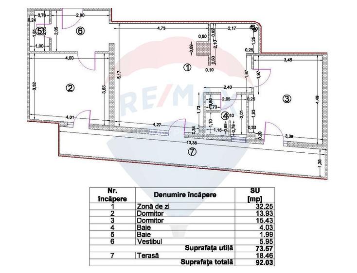 Inchiriere 3 camere si parcare subterana  Petrom City, Nuferilor - 19