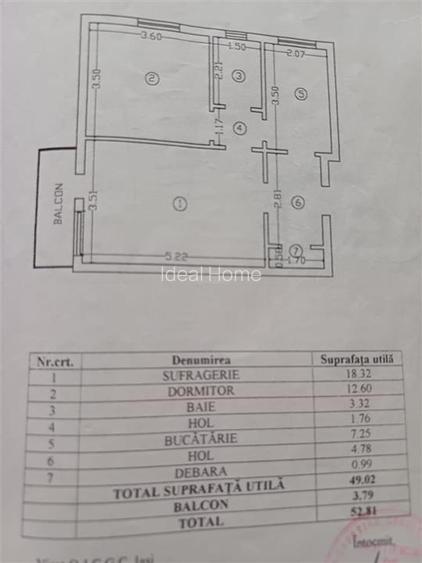 Apartament 2 camere Spali Bahlui Vis-a-vis de facultati - 7