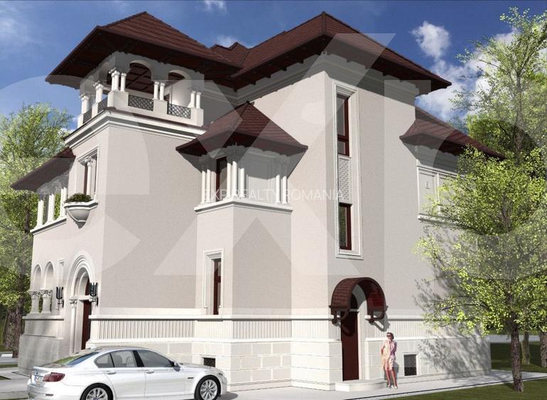 Vila cu arhitectura deosebila de vanzare- Primaverii- televiziune - 4