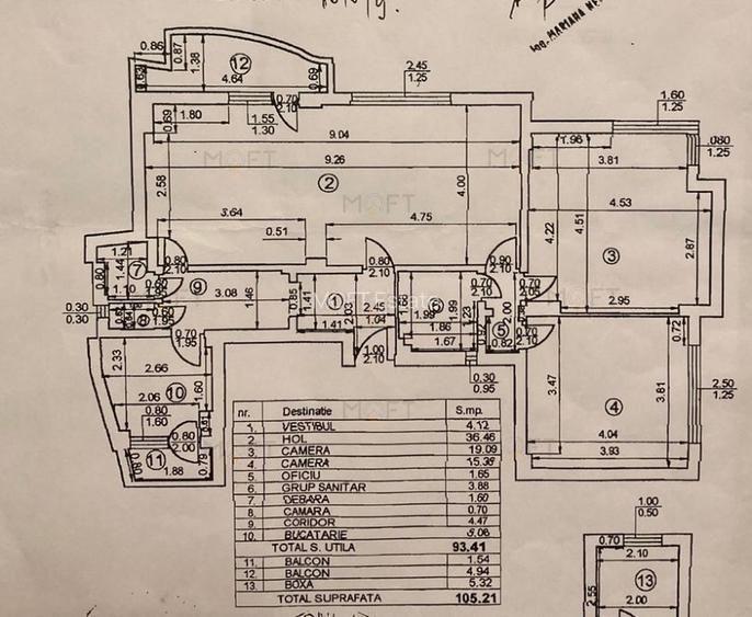 Apartament 3 camere, 94 mp, Universitate, renovat 2024, 2 băi - 7