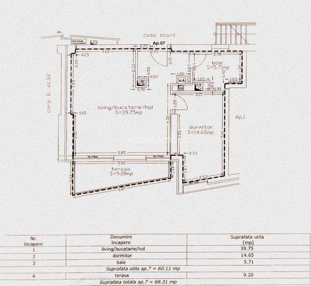 Apartament 2 camere inchiriere + parcare - Uranus Plaza - 1