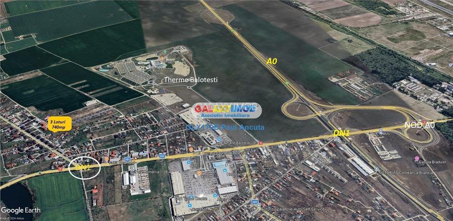 Vanzare 3 Loturi casa Balotesti str Ion Creanga utilitati - 3