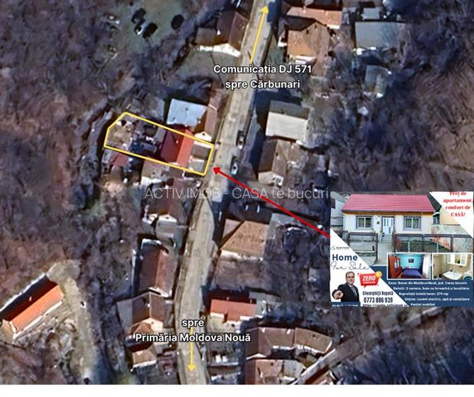 MOLDOVA NOUA, Casa 3 camere, Suprafata totala teren: 274 mp - 22