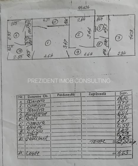 Apartament 3 camere Obregia - Piata Covasna - 12