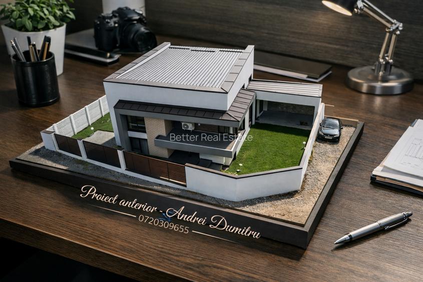 Casă de vanzare individuala noua 5 camere | Berceni Ilfov | teren 406 - 2