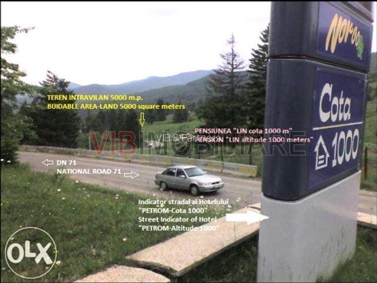 Sinaia | Teren intravilan 5.000 mp | DN71 | Cota 1000 - 5