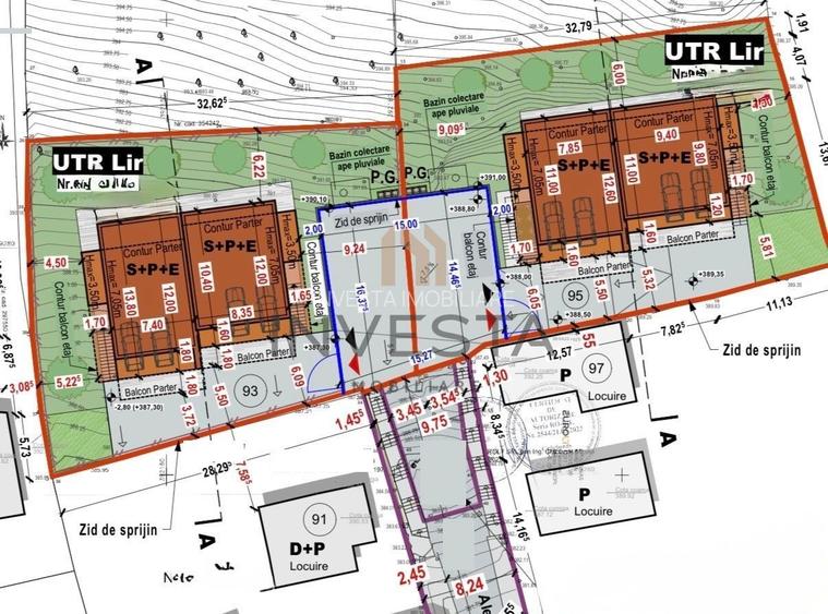Teren cu autorizatie pentru 2 duplexuri, 4 unitati locative! - 1