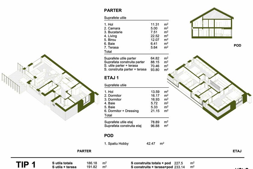 Duplex 233 mpc P+1 cu Pod si Terasa in Tamasi | Zona Verde si Linistita - 5