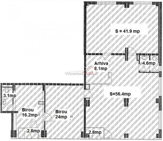 Spatiu comercial renovat - 160 mp - vitrina stradala - Delea Noua - 1