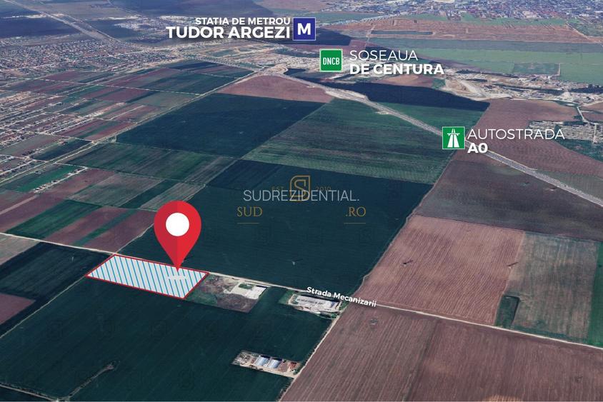 Teren generos in Sudul Capitalei, 25.000 mp, langa Berceni si nod rutier A0 - 5