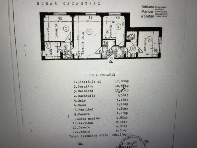 APARTAMENT DE VÂNZARE CU 3 CAMERE IN ZONA TURDA SEC.1 - 8