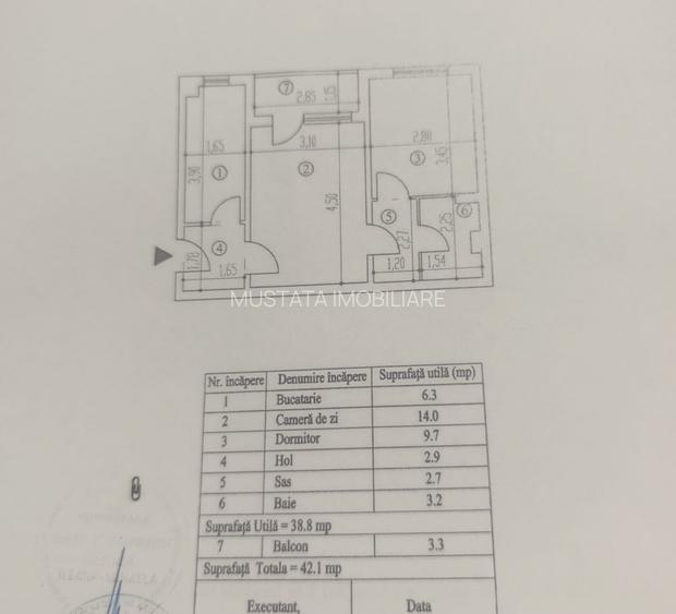 - Ap.2 camere Conf. 2 sporit - 42mp, Calea Galati - Kogalniceanu. - 2