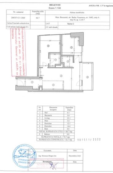 Apartament One Verdi Peraoana Fizica - 14