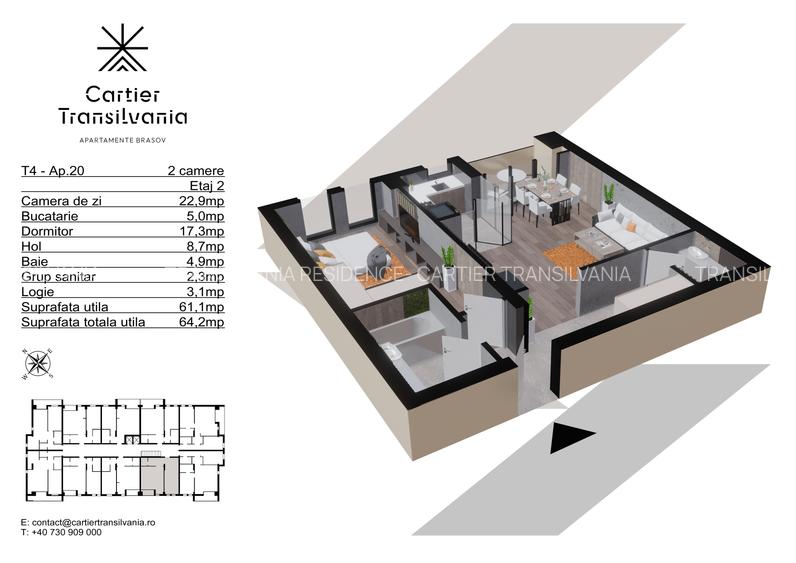 TRANSILVANIA RESIDENCE- CARTIER TRANSILVANIA, APARTAMENT 2 CAMERE - 16